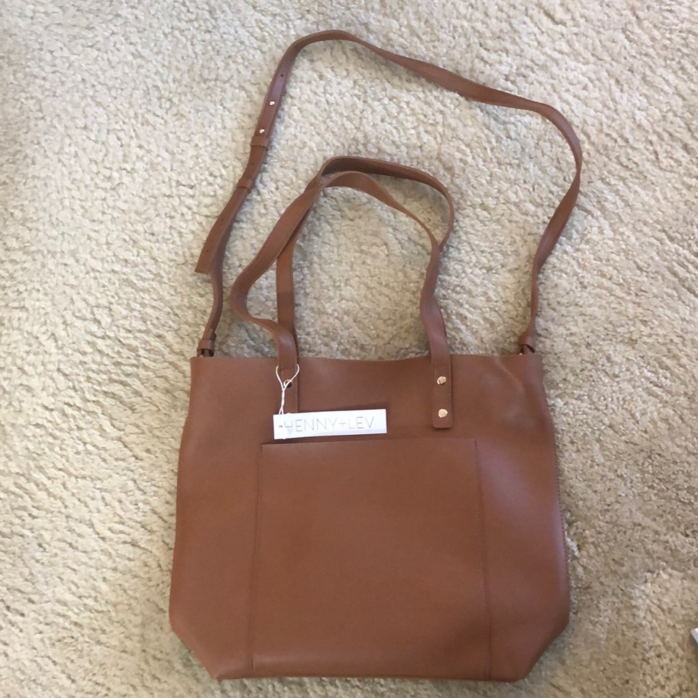 Henny + Lev vegan leather tote bag. New with tags